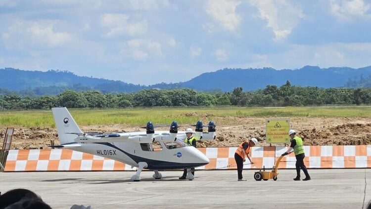 Tonggak Baru Transportasi di IKN, Otorita Uji Coba Sky Taxi Di Bandara APT Pranoto
