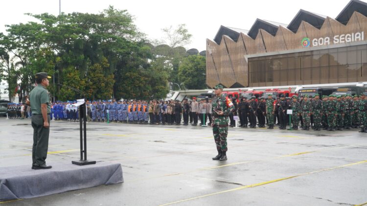 Danrem 091/ASN Pimpin Apel Gelar Pasukan Pengamanan Wakil Presiden