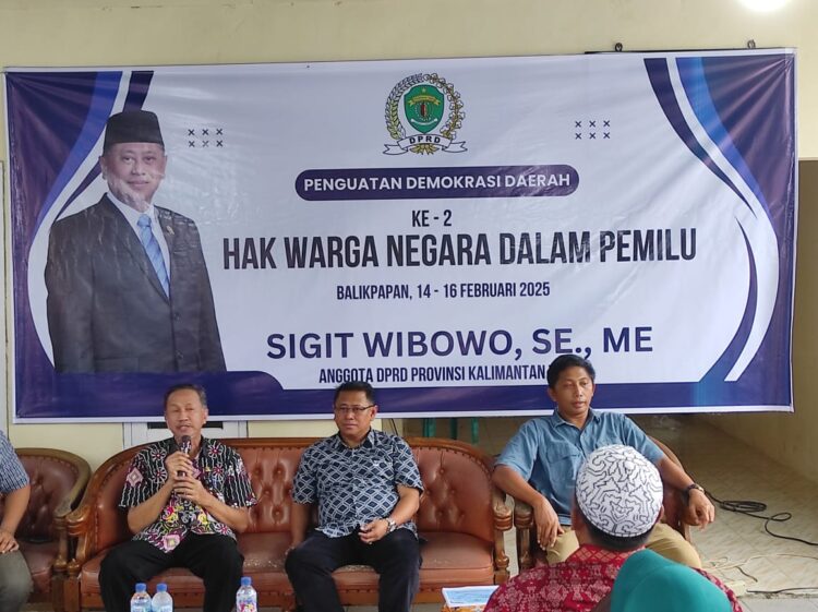 Sigit Wibowo Gelar Sosialisasi Penguatan Demokrasi Daerah tentang Hak Warga Negara dalam Pemilu dan Pilkada