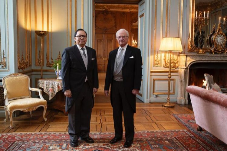 Akhiri tugas di Swedia, Dubes Kama pamit kepada Raja Carl XVI Gustaf