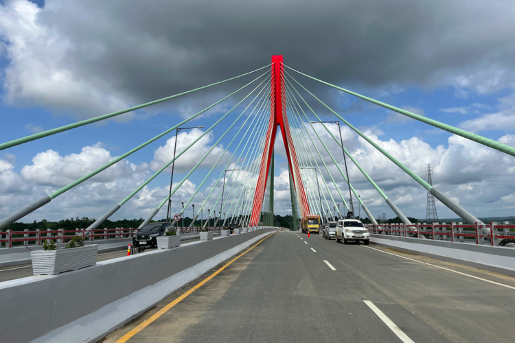 Jembatan Pulau Balang Dibuka Satu Arah Untuk Layani Arus Mudik