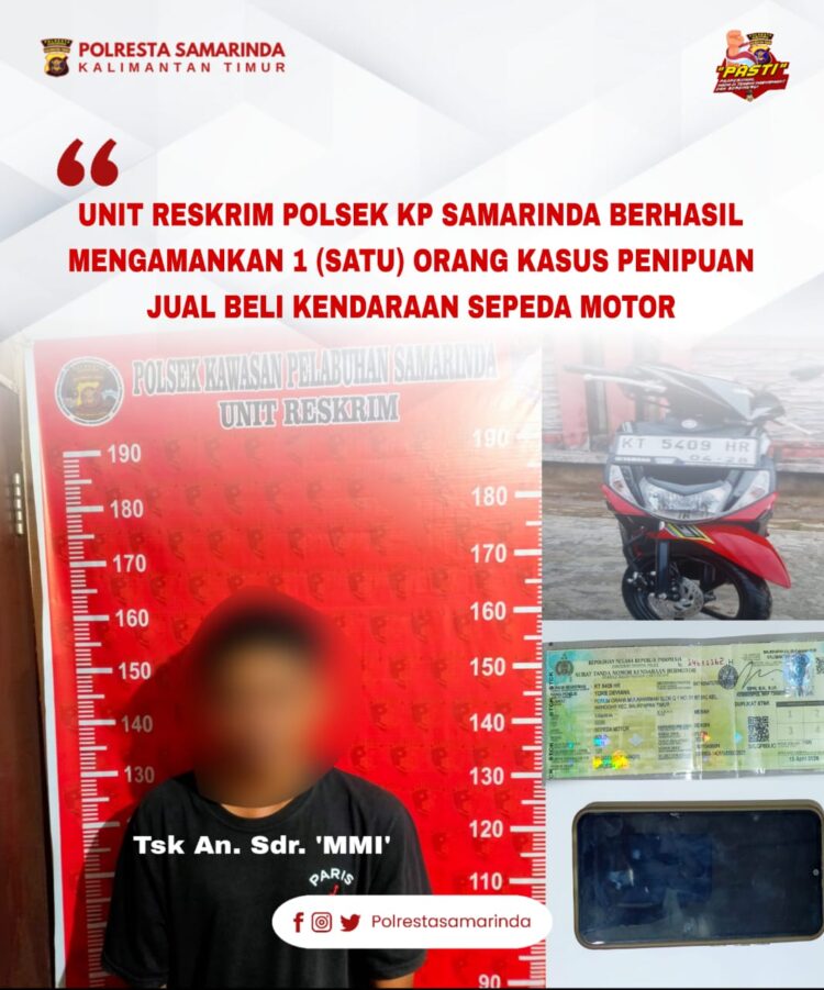 Curi Motor Di Pelabuhan, Ditangkap  Di Islamic Center