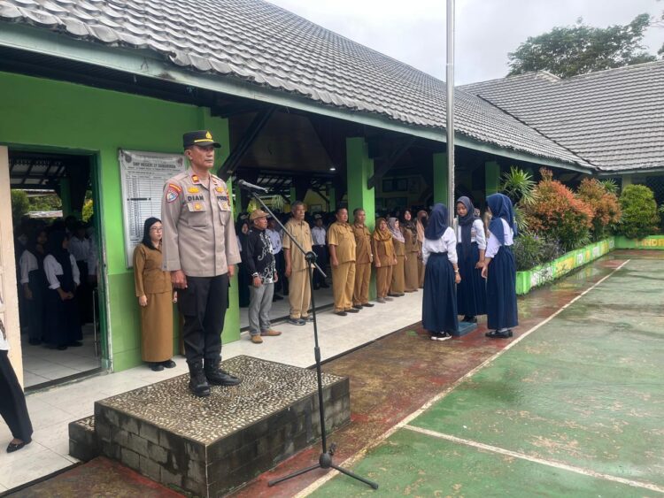 Jadi Irup Di SMP N 21, Kanit Binmas Polsek Kawasan Pelabuhan Ingatkan Bahaya Narkoba