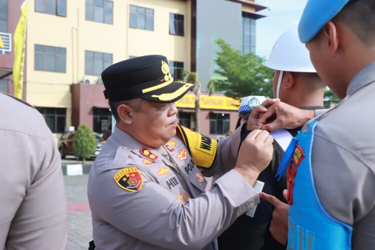 Polresta Samarinda Laksanakan Apel Gelar Pasukan Operasi Patuh Mahakam 2025