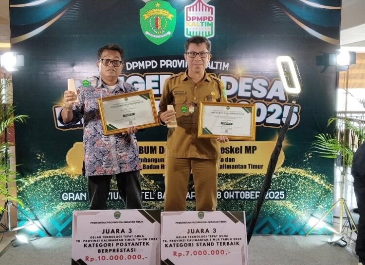 Prestasi Gemilang, DPMD Kukar Terima Penghargaan Anugerah Desa Membangun