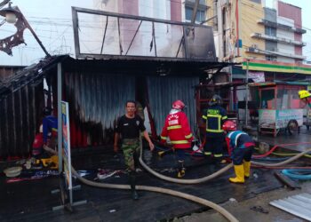 Kebakaran Hebat Di Samarinda, Empat Bangunan Hangus