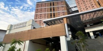 Baru Ditempati, Gedung Anyar Pasar Pagi Samarinda “Bocor” Akibat Tempias Hujan