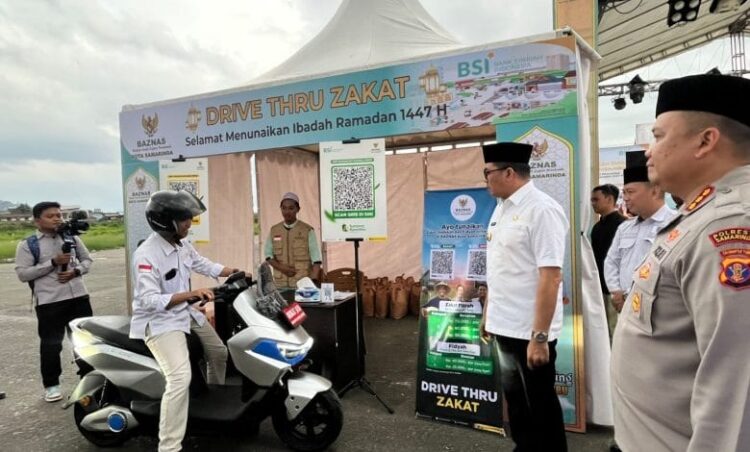 BAZNAS Kota Samarinda Resmikan Drive Thru Zakat dan Kampung Ramadan 2026