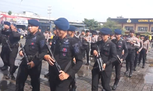 Jaga Kondusivitas Kota Tepian, Polresta Samarinda Pertebal Pengamanan Jelang Aksi 21 April