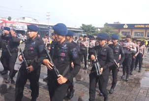 Jaga Kondusivitas Kota Tepian, Polresta Samarinda Pertebal Pengamanan Jelang Aksi 21 April