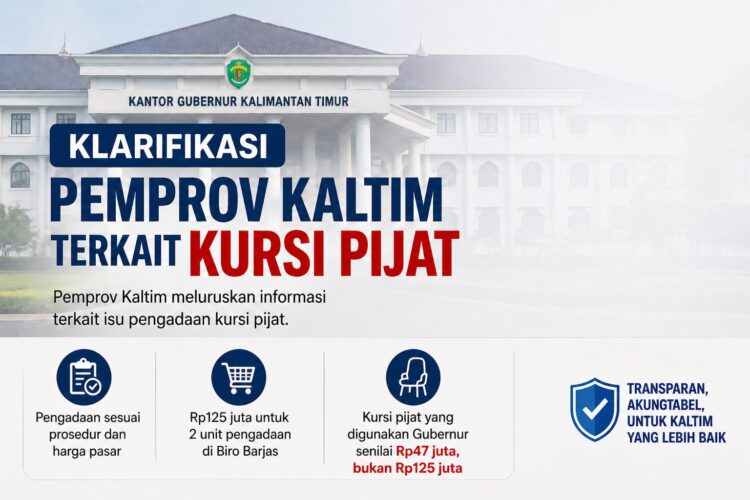 Klarifikasi Pemprov Kaltim Terkait Kursi Pijat