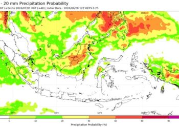 Peringatan Dini BMKG 30 Juni–1 Juli 2026: Bengkulu, Kalteng, dan Sulteng Berstatus Siaga Cuaca Ekstrem!