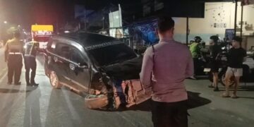 Dini Hari Mencekam, Saat Rem Blong Berujung Tabrakan Dua Mobil di Samarinda
