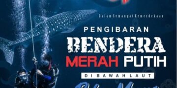 Kibarkan Merah Putih Bersama Hiu Tutul, Strategi Cerdik Dispar Kaltim Angkat Pesona Pulau Miang