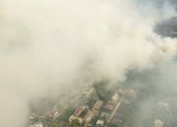 5 Hari Sanga-Sanga Dikepung Asap, Lahan Gambut Membara, Warga Mulai Diungsikan