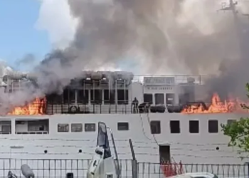 KM Prince Soya Terbakar di Pelabuhan Samarinda Jelang Keberangkatan