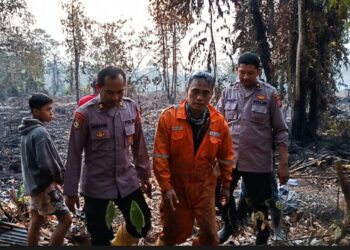 BPBD Samarinda Amankan Pria yang Nekat Bakar Lahan Kering di Kawasan Pulau Atas