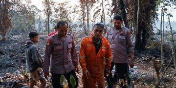 BPBD Samarinda Amankan Pria yang Nekat Bakar Lahan Kering di Kawasan Pulau Atas