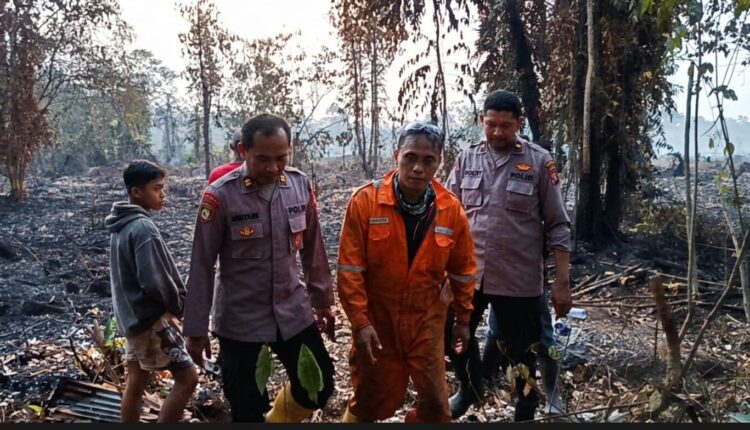 BPBD Samarinda Amankan Pria yang Nekat Bakar Lahan Kering di Kawasan Pulau Atas